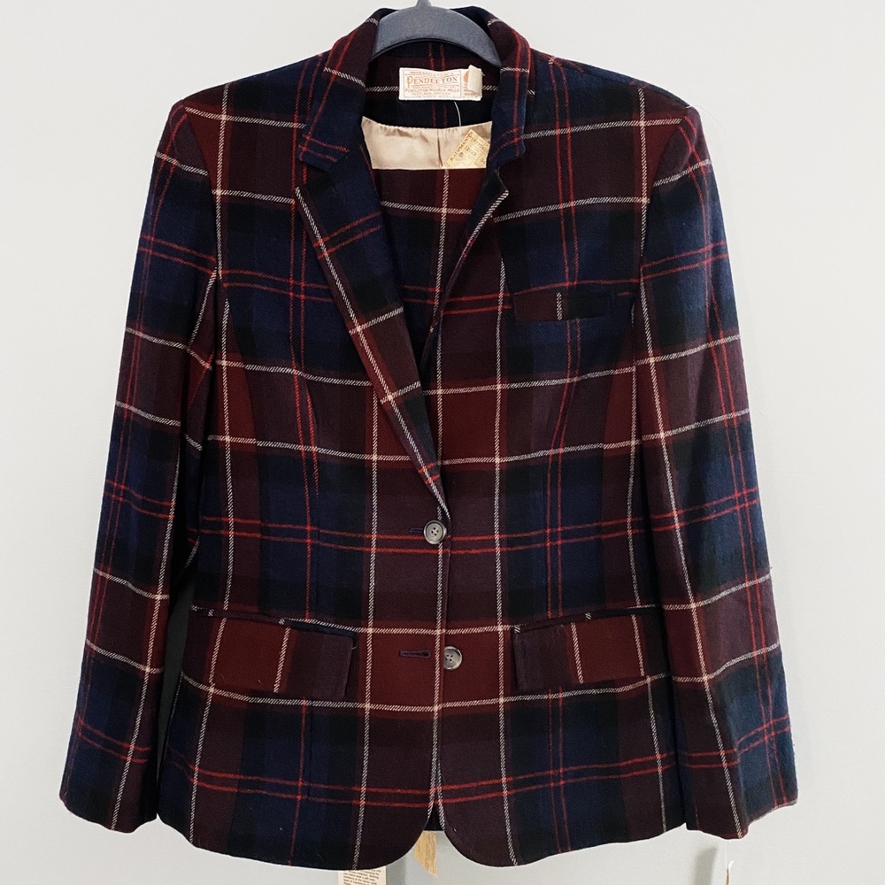 Women’s Vintage 1970’s Pendleton Pant Suit Set